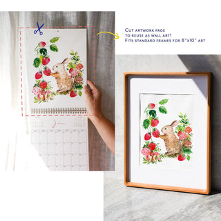 2026 Wall Calendar: Woodland Animals Monthly Calendar on Wall from Jean Choe Art & Design - Wall Calendars