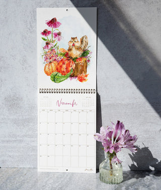2026 Wall Calendar: Woodland Animals Monthly Calendar on Wall from Jean Choe Art & Design - Wall Calendars