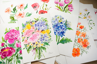 Loose Watercolor Florals online course by Jean Choe Art & Design