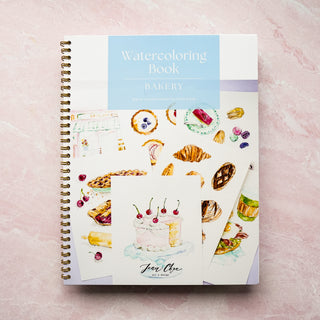 Bakery Watercolor Workbook by Jean Choe Art & Design