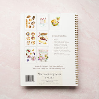 Bakery Watercolor Workbook by Jean Choe Art & Design