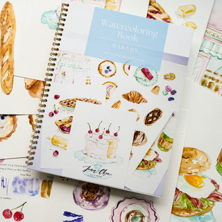Bakery Watercolor Workbook by Jean Choe Art & Design