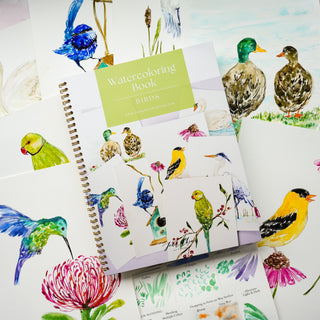 Birds Watercolor Workbook by Jean Choe Art & Design