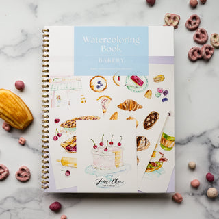 Bakery Watercolor Workbook by Jean Choe Art & Design