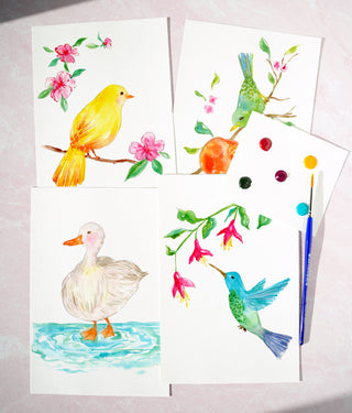 Birds Watercolor Fun Kit by Jean Choe Art & Design