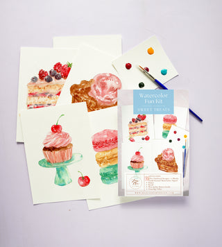 Sweet Treats Watercolor Kit by Jean Choe Art & Design