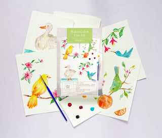 Birds Watercolor Fun Kit by Jean Choe Art & Design