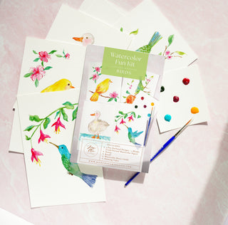 Birds Watercolor Fun Kit by Jean Choe Art & Design
