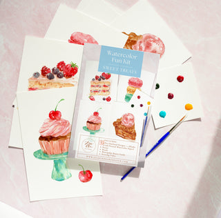 Sweet Treats Watercolor Kit by Jean Choe Art & Design