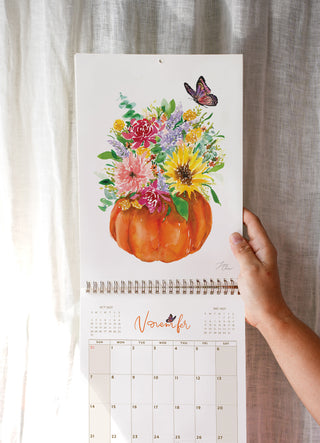 2027 Butterfly Wall Calendar (Nabi) by Jean Choe Art & Design