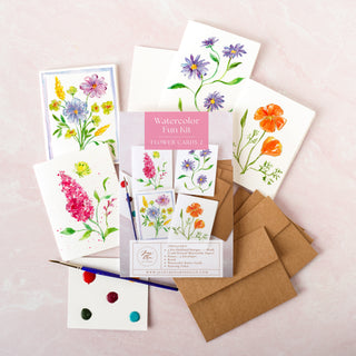 Flower Cards 2 Watercolor Fun Kit by Jean Choe Art & Design