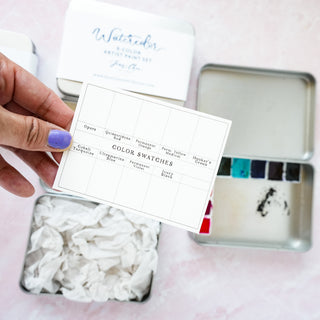 Watercolor Paint Set for Beginners, Including Brushes