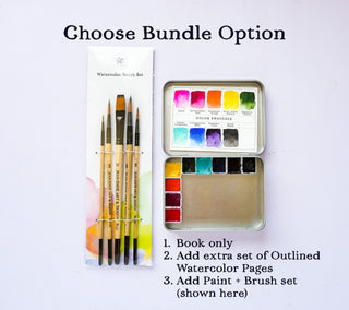 Watercolor workbook by Jean Choe Art & Design