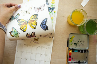 2027 Butterfly Wall Calendar (Nabi) by Jean Choe Art & Design
