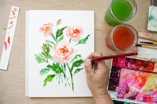 Loose Watercolor Florals online course by Jean Choe Art & Design