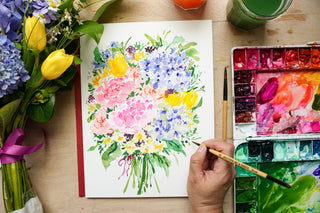 Loose Watercolor Florals online course by Jean Choe Art & Design