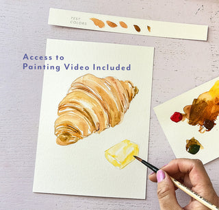 Bread & Pastry Watercolor Kit by Jean Choe Art & Design