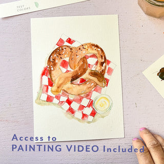Bread & Pastry Watercolor Kit by Jean Choe Art & Design
