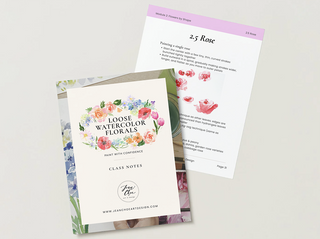 Loose Watercolor Florals online course by Jean Choe Art & Design
