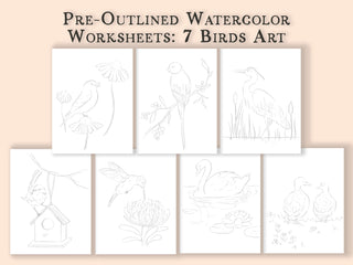 Birds Watercolor Workbook by Jean Choe Art & Design
