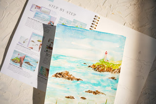 Coastal Lighthouse: Watercolor Workshop with Jean from Jean Choe Art & Design - 