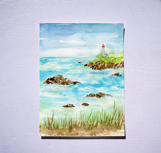 Coastal Lighthouse: Watercolor Workshop with Jean from Jean Choe Art & Design - 