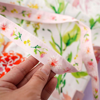 Dahlia Cotton Canvas Apron: Floral Kitchen Apron for Women from Jean Choe Art & Design - Aprons