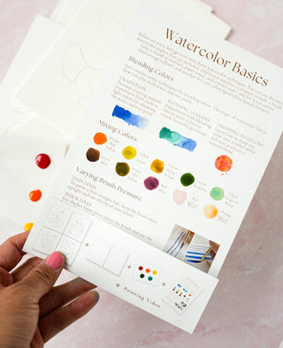 Fall Watercolor Kit: Coloring Pages for Watercolor. Craft DIY Painting Kit. Adult Coloring Pages. Art Party Kit. Paint kit