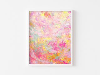 "Follow the Flowers 3", Abstract Modern Art Print from Jean Choe Art & Design - Giclée