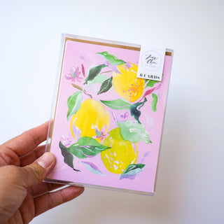 Fruit - Themed Greeting Card Set: Assorted Pack of 6 from Jean Choe Art & Design - Blank Cards