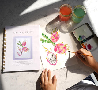 Fruit Watercolor Workbook: Outlined Pages & Step - By - Step Instructions from Jean Choe Art & Design - Coloring Books