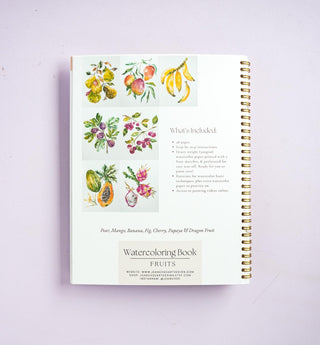 Fruit Watercolor Workbook: Outlined Pages & Step - By - Step Instructions from Jean Choe Art & Design - Coloring Books