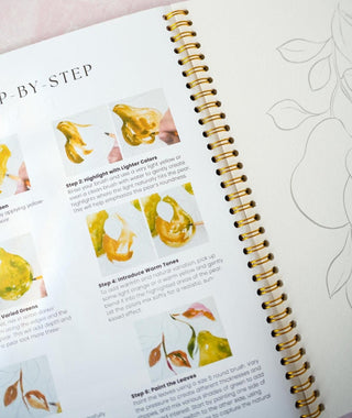 Fruit Watercolor Workbook: Outlined Pages & Step - By - Step Instructions from Jean Choe Art & Design - Coloring Books