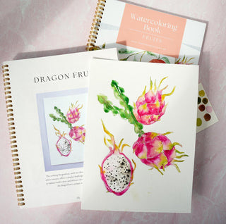 Fruit Watercolor Workbook: Outlined Pages & Step - By - Step Instructions from Jean Choe Art & Design - Coloring Books