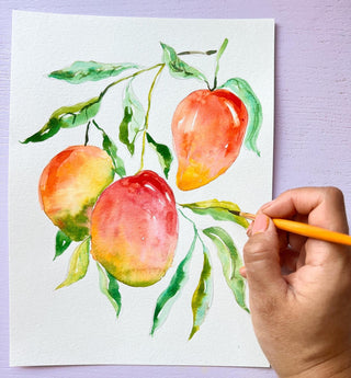 Fruit Watercolor Workbook: Outlined Pages & Step - By - Step Instructions from Jean Choe Art & Design - Coloring Books