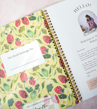 Fruit Watercolor Workbook: Outlined Pages & Step - By - Step Instructions from Jean Choe Art & Design - Coloring Books