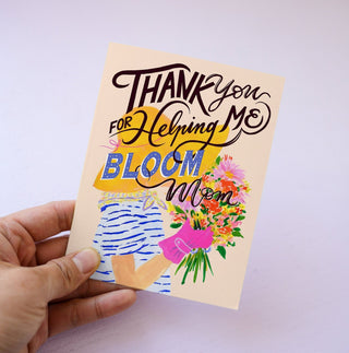 Gardener Mother's Day Card – Flower - Themed Card for Moms Who Help You Bloom from Jean Choe Art & Design - Other Baby