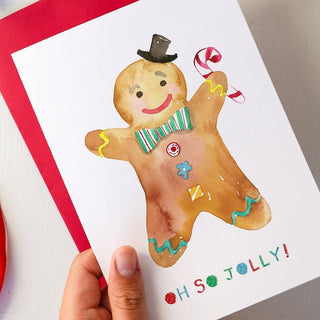 Gingerbread Man Holiday Greeting Card from Jean Choe Art & Design - Other Retail & Shop Fitting
