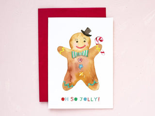 Gingerbread Man Holiday Greeting Card from Jean Choe Art & Design - Other Retail & Shop Fitting
