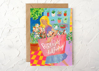 Happy Birthday Delivery Greeting Card from Jean Choe Art & Design - Other Baby