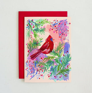 Holiday Red Cardinal Greeting Card from Jean Choe Art & Design - Other Baby