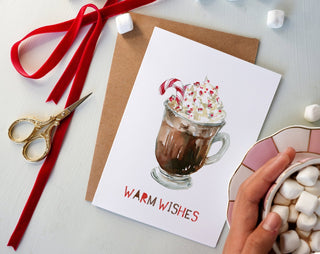 Hot Chocolate Winter Holiday Card from Jean Choe Art & Design - Other Retail & Shop Fitting