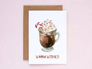 Hot Chocolate Winter Holiday Card from Jean Choe Art & Design - Other Retail & Shop Fitting