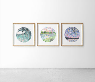 "How Stars Travel" Art Print: Starry Night Sky Wall Art from Jean Choe Art & Design - Giclée
