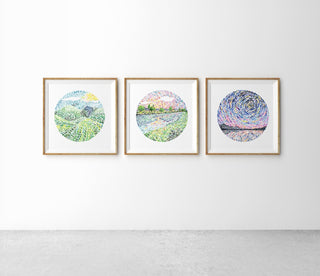 "How Stars Travel" Art Print: Starry Night Sky Wall Art from Jean Choe Art & Design - Giclée