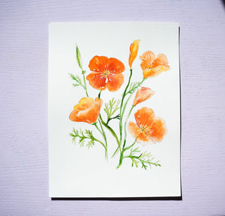 Individual Floral Watercolor Pages: Pre - Outlined & Perfect for Beginner and Art Gifts from Jean Choe Art & Design - Coloring Books