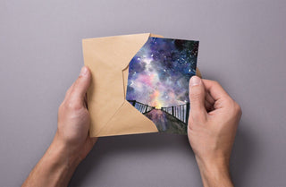 Into the Night II Greeting Card from Jean Choe Art & Design - Blank Cards