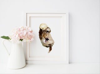 Mommy Is My World – Sea Otter Art Print for Nursery Decor from Jean Choe Art & Design - Giclée