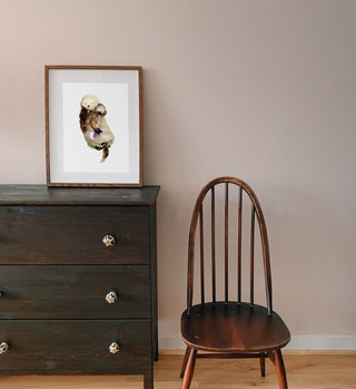Mommy Is My World – Sea Otter Art Print for Nursery Decor from Jean Choe Art & Design - Giclée