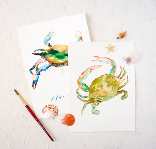 Painting Coastal Crabs: Watercolor Workshop with Jean from Jean Choe Art & Design - 
